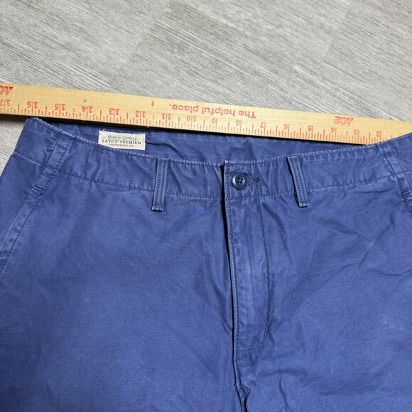 Levis Womens Wide Leg Baggy Cargo Pants Canvas Blue Size 30x30 High Rise - Picture 5 of 11